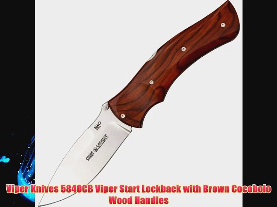 Viper Knives 5840CB Viper Start Lockback with Brown Cocobolo Wood Handles