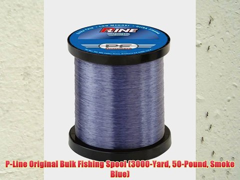 P-Line Original Bulk Fishing Spool (3000-Yard 50-Pound Smoke Blue)