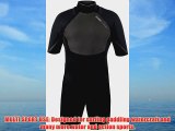 Hyperflex Wetsuits Men's 2.5-mm Amp-3 Back Zip Short Sleeve Springsuit (Bla - Surfing Windsurfing