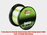P-Line Halo Co-Fluoride Fluorocarbon Bulk Fishing Spool (2000-Yard 12-Pound Mist Green)