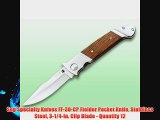 Sog Specialty Knives FF-30-CP Fielder Pocket Knife Stainless Steel 3-1/4-In. Clip Blade - Quantity