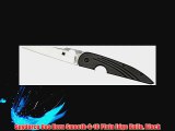 Spyderco Des Horn Smooth-G-10 Plain Edge Knife Black