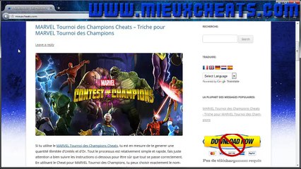 MARVEL Tournoi des Champions Cheats | MARVEL Tournoi des Champions Triche | Gratuit UNITÉS Or | Mieuxcheats