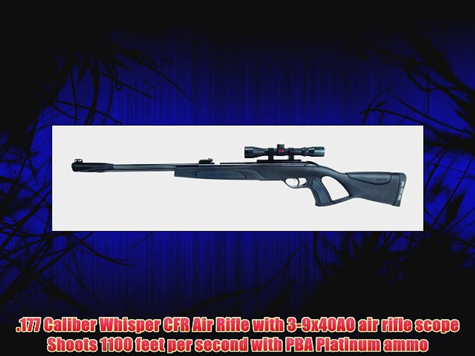 Gamo Whisper CFR Air Rifle with 3-9 X 40 AO Rifle Scope and SAT 2-stage adjustable trigger