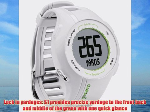 Garmin Approach S1W GPS Golf Watch (Preloaded with US Courses)
