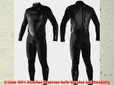 O'Neill Wetsuits Men's Heat 4/3mm 3Q-Zip Fluid Seam Weld (Black Small)