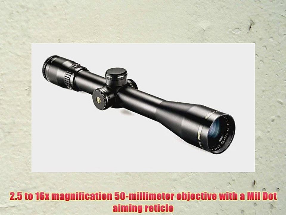 Bushnell Elite 6500 Mil Dot Reticle Riflescope with Rainguard 2.5-16 x 50