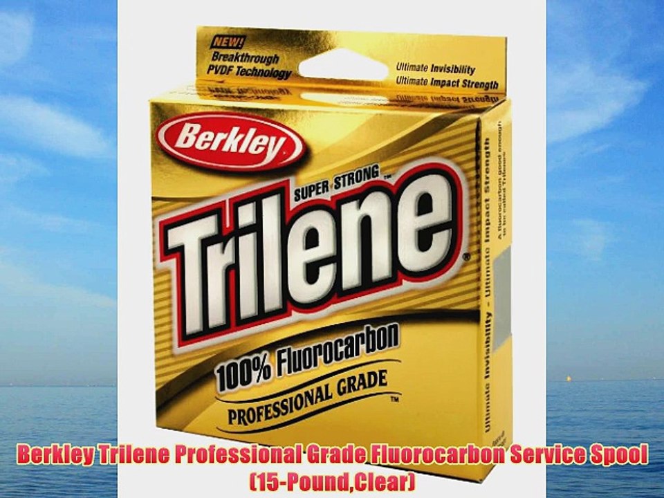 Berkley Trilene Professional Grade Fluorocarbon Service Spool(15-PoundClear)