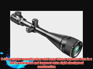 BARSKA 6-24x50 IR AO Excavator Target Dot Riflescope