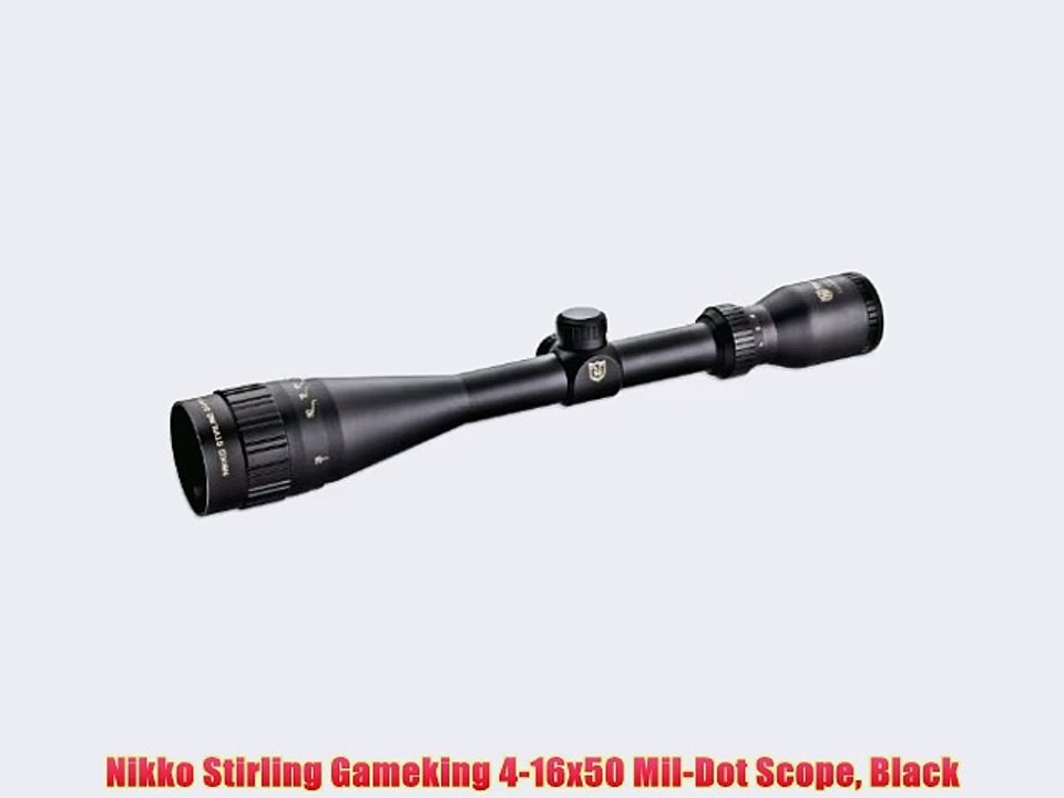 Nikko Stirling Gameking 4-16x50 Mil-Dot Scope Black