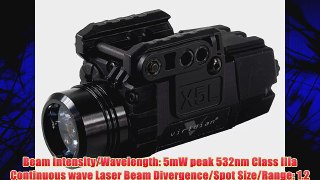 Viridian X5L Universal Mount Green Laser Sight with Tac Light (Black)