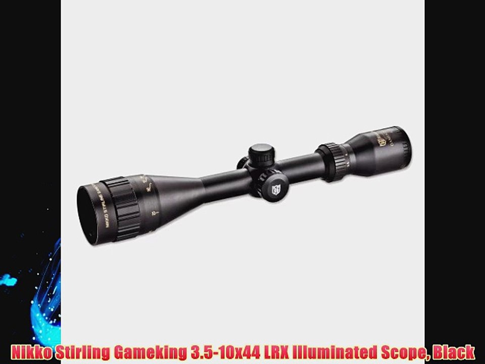 Nikko Stirling Gameking 3.5-10x44 LRX Illuminated Scope Black