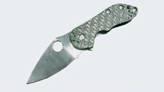Spyderco C182CFTIP Dice CF Laminate/Titanium Plain Edge CF/G-10 Laminate Handle Knife
