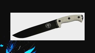 ESEE Knives JUNGLAS Junglas Fixed Blade Knife with Canvas Micarta Handles with Black Sheath