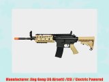 JG Airsoft M4 S-System Full Metal Gearbox Desert Tan AEG Rifle w/ Integrated RIS and High Performance