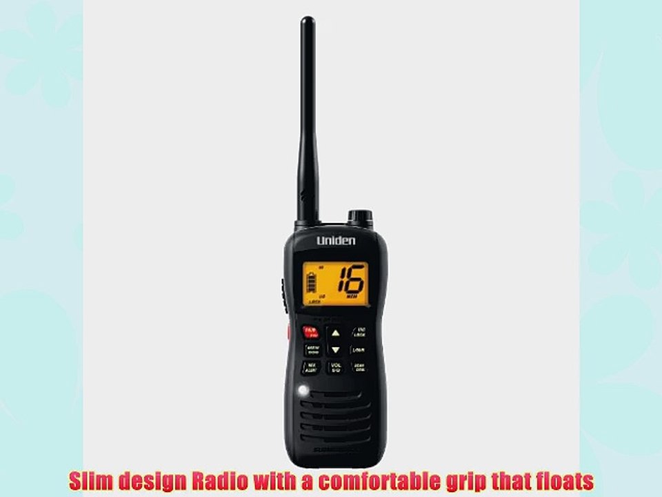 Uniden Handheld Floating Two-Way VHF Marine Radio (MHS126)