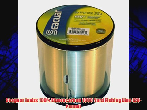 Seaguar Invizx 100% Fluorocarbon 1000 Yard Fishing Line (20-Pound)