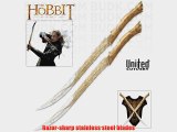 United Cutlery UC3001 'The Hobbit' Fighting Knives of Legolas Greenleaf with Display Plaque