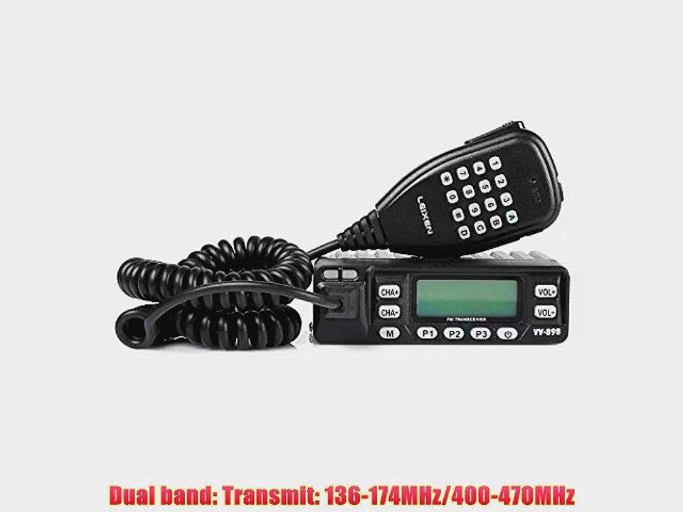 LEIXEN LX VV-898 Dual Band VHF/UHF 136-174/400-470MHz 10W Two Way Radio Mobile Transceiver