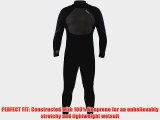 Hyperflex Wetsuits Men's 3.2-mm Amp-3 Back Zip Fullsuit (Black Large/Large - Surfing Windsurfing