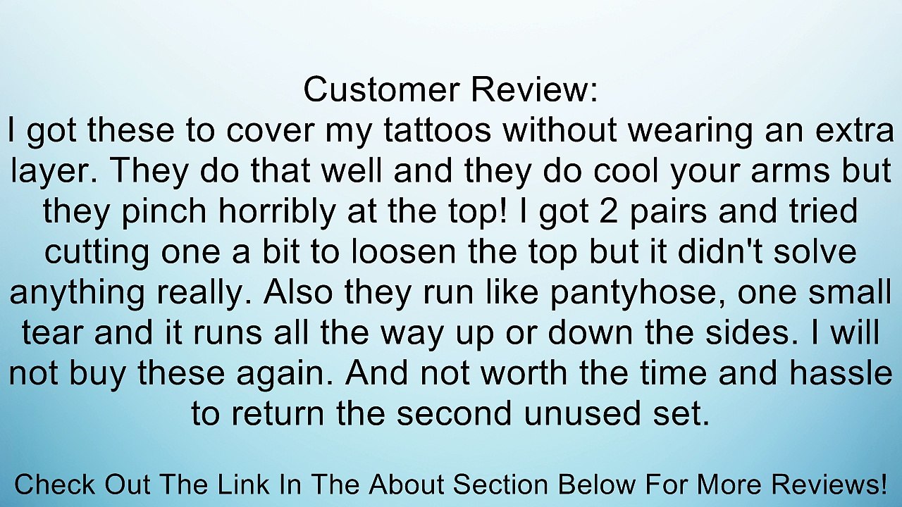 Elixir Arm Cooler Cooling Sleeves White Arm Sleeves, 1 Pair, C3D-W Review