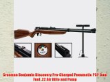 Crosman Benjamin Discovery Pre-Charged Pneumatic PCP Dual Fuel .22 Air Rifle and Pump