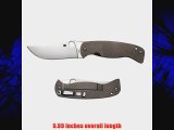 Spyderco C185TIP K-2 Titanium Folding Knife Titanium 4.54-Inch