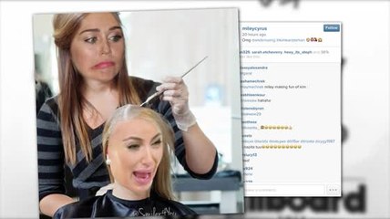 Miley Cyrus Pokes Fun at Kim Kardashian's Hair