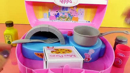 Peppa Pig Mini Pizzeria Play Set Mummy Pig Daddy Pig George Pig Peppapig