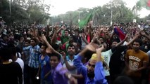 Bangladesh cricket fans celebrate World Cup win over England