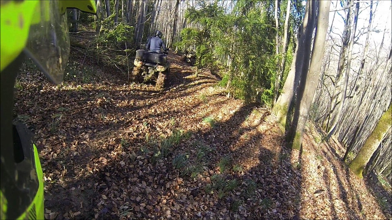 Quad Salvetain au lac de Mondely mars 2015 ( video 2 )