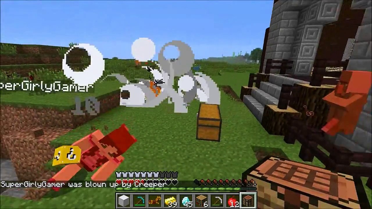 Minecraft  DINOSAURS MODS CHALLENGE GAMES - Lucky Block Mod - OreSpawn Modded Mini-Game