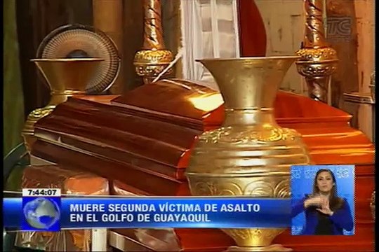 Muere segunda víctima de asalto en Golfo de Guayaquil
