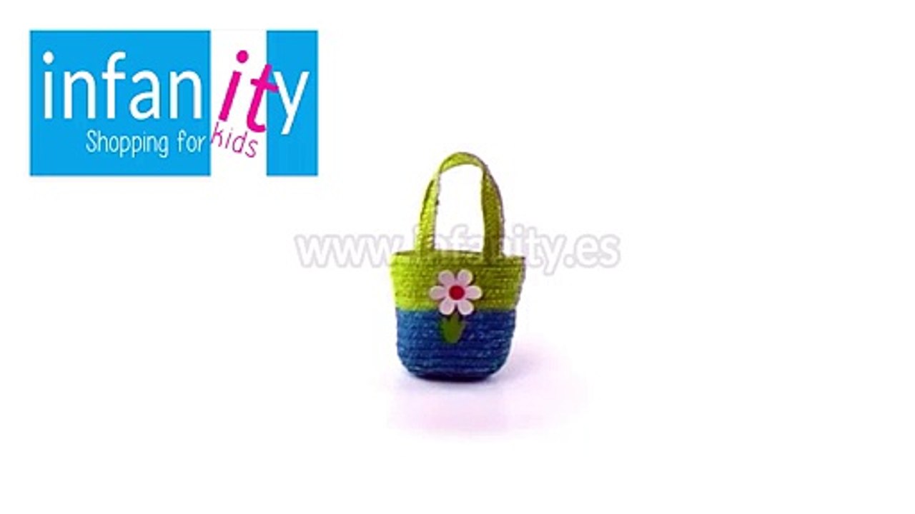 Cesta paseo niña verde