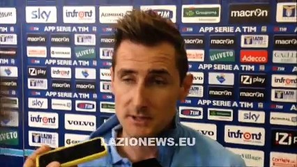 Klose in zona mista dopo Lazio-Fiorentina (09032015)