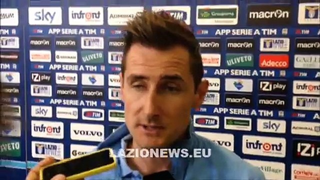 Klose in zona mista dopo Lazio-Fiorentina (09032015)