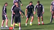 Cristiano Ronaldo ensayó baile en entrenamiento de Real Madrid