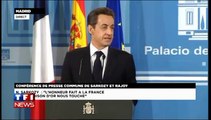 Sarkozy refuse de répondre à un journaliste