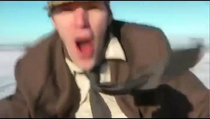 A 70 M/H sur la neige avec une moto pour vieux