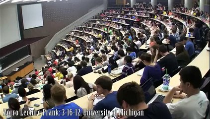 Zorro intervient en plein cours de science