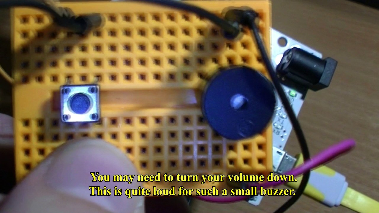 Arduino Morse SOS when a button is pressed. Simple.