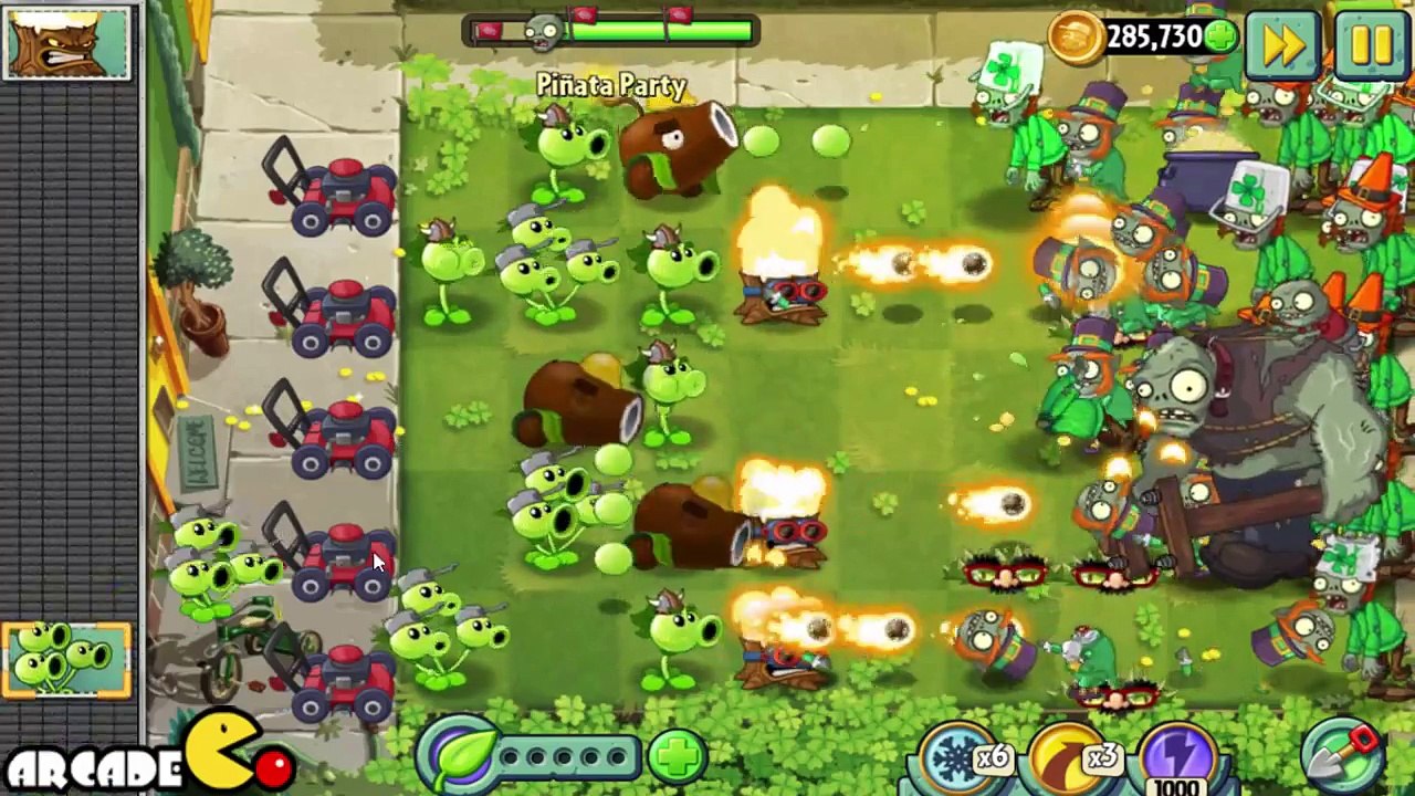 Plants Vs Zombies 2  Luck O's The Zombie Event Pinata Party St Patrick Day 3 10!