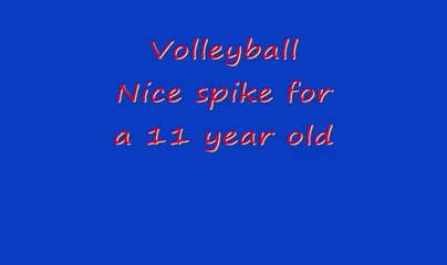 volleyball spike 11 year old