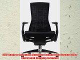 Embody Chair by Herman Miller - Aluminum Home Office Desk Task Chair with Adjustable Arms Aluminum