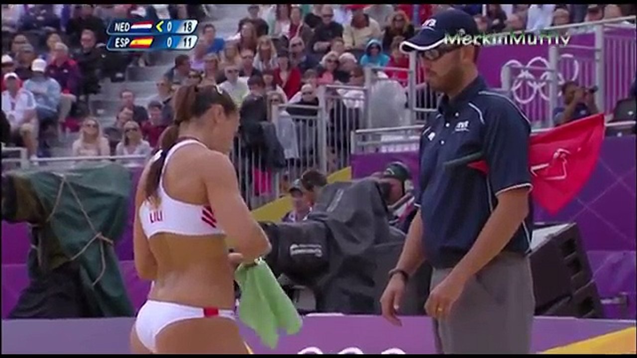Women's Beach Volleyball - Liliana Fernández _ Elsa Baquerizo ESP vs NED 2012 Olympics
