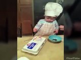 1 year old old girl cracking an egg better than most adults...Agree?More Am...