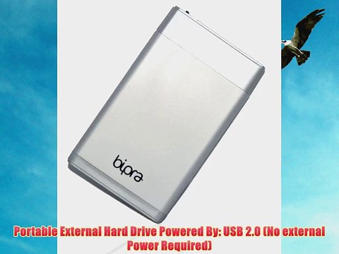 Bipra 60GB 2.5 inch USB 2.0 Mac Edition Portable External Hard Drive - Silver