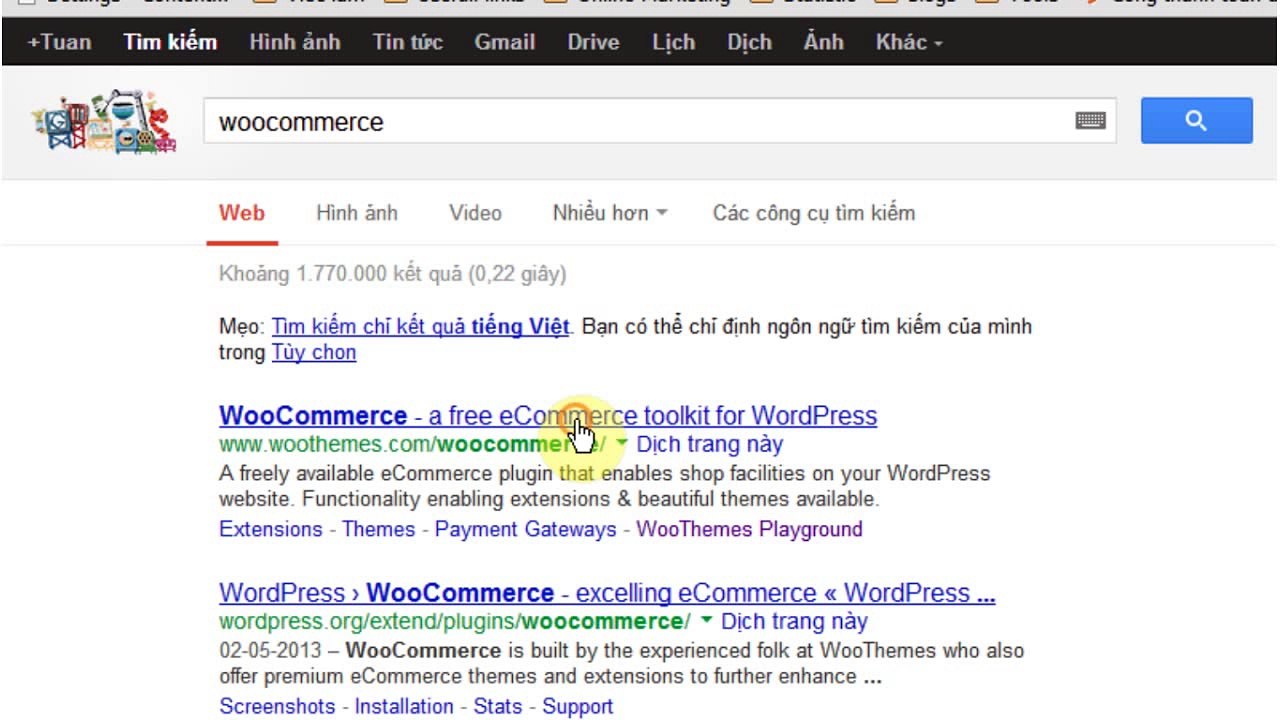 phần 5 - bài 3 - Cai dat woocommerce