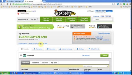 phần 6 - 3 - 4 Cap nhat DNS Godaddy