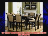 9pc Counter Height Dining Table Stools Set Cappuccino Finish MPN: 101828-SET